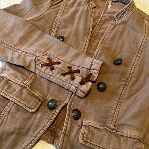 Free People Faux Military Jacket